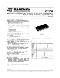 datasheet for ST72753L6 by SGS-Thomson Microelectronics