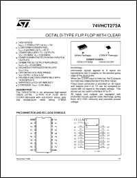 datasheet for 74VHCT273A by SGS-Thomson Microelectronics