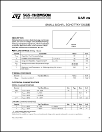 datasheet for BAR28 by SGS-Thomson Microelectronics