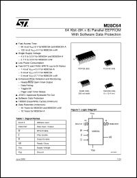 datasheet for M28C64 by SGS-Thomson Microelectronics