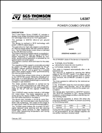 datasheet for L6287 by SGS-Thomson Microelectronics