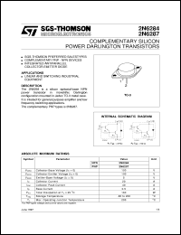 datasheet for 2N6284 by SGS-Thomson Microelectronics