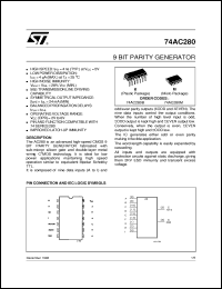 datasheet for 74AC280 by SGS-Thomson Microelectronics