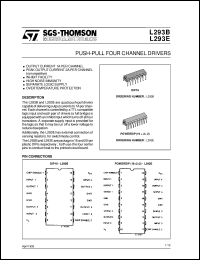 datasheet for L293B by SGS-Thomson Microelectronics