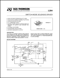 datasheet for L294 by SGS-Thomson Microelectronics