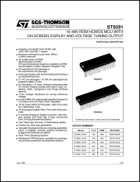 datasheet for ST9291J7/N7 by SGS-Thomson Microelectronics