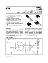datasheet for LM2931AD50 by SGS-Thomson Microelectronics