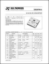 datasheet for GS30T48-5 by SGS-Thomson Microelectronics