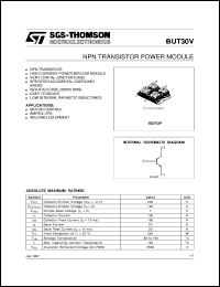 datasheet for BUT30V by SGS-Thomson Microelectronics