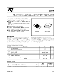 datasheet for L200T by SGS-Thomson Microelectronics