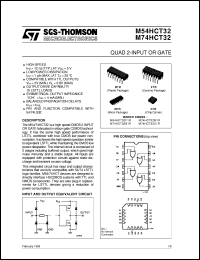 datasheet for M74HCT32 by SGS-Thomson Microelectronics