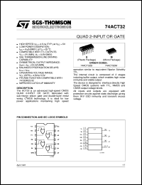 datasheet for 74ACT32 by SGS-Thomson Microelectronics