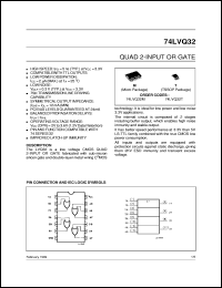 datasheet for 74LVQ32 by SGS-Thomson Microelectronics