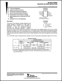 datasheet for MC79L15CD
 by Texas Instruments