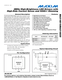 datasheet for MAX16819 by Maxim Integrated Producs
