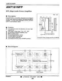 datasheet for AN7161NFP by Panasonic - Semiconductor Company of Matsushita Electronics Corporation