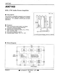 datasheet for AN7163FP by Panasonic - Semiconductor Company of Matsushita Electronics Corporation