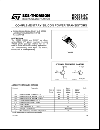 datasheet for BD533 by SGS-Thomson Microelectronics