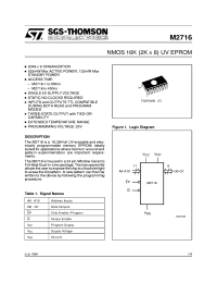 datasheet for M2716
 by SGS-Thomson Microelectronics