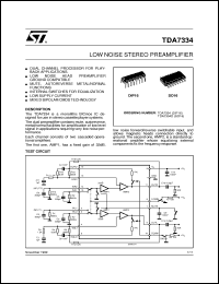 datasheet for TDA7334D by SGS-Thomson Microelectronics