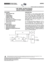 datasheet for ADS7822 by Texas Instruments