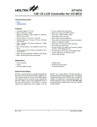 datasheet for HT1670 by Holtek Semiconductor Inc.