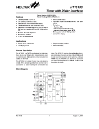 datasheet for HT1613 by Holtek Semiconductor Inc.
