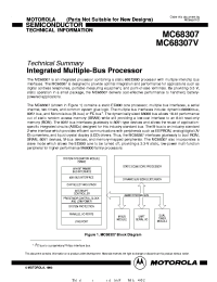 datasheet for MC68307DE
 by Motorola
