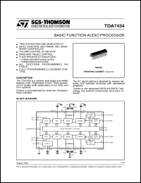 datasheet for TDA7434 by SGS-Thomson Microelectronics