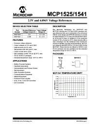 datasheet for MCP1541
 by Microchip Technology, Inc.
