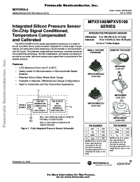 datasheet for MPX5100 by Motorola