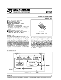 datasheet for L9351 by SGS-Thomson Microelectronics