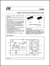 datasheet for L6353D by SGS-Thomson Microelectronics