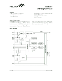 datasheet for HT16561 by Holtek Semiconductor Inc.