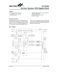 datasheet for HT16565 by Holtek Semiconductor Inc.