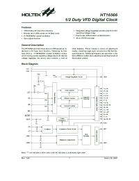 datasheet for HT16566 by Holtek Semiconductor Inc.