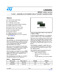 datasheet for LIS202DLTR by SGS-Thomson Microelectronics