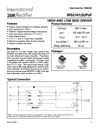 datasheet for IRS2101STRPbF by International Rectifier