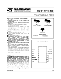 datasheet for HCF4536B by SGS-Thomson Microelectronics