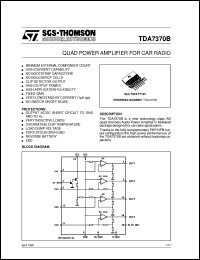 datasheet for TDA7370/B by SGS-Thomson Microelectronics