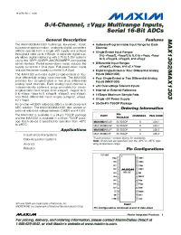 datasheet for MAX1302AEUG
 by Maxim Integrated Producs