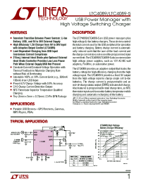 datasheet for LTC4089 by Linear Technology