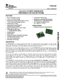 datasheet for PTH08T240F by Texas Instruments