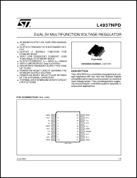 datasheet for L4937NPD by SGS-Thomson Microelectronics