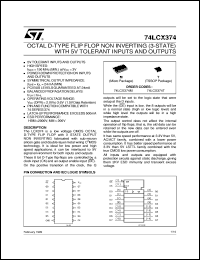 datasheet for 74LVQ374 by SGS-Thomson Microelectronics