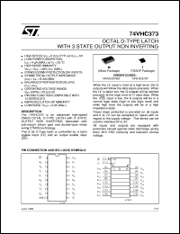 datasheet for 74VHC373 by SGS-Thomson Microelectronics