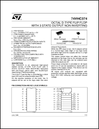 datasheet for 74VHC374 by SGS-Thomson Microelectronics