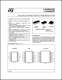 datasheet for L4938N by SGS-Thomson Microelectronics