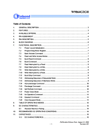 datasheet for W9864G2GH-5
 by Winbond Electronics