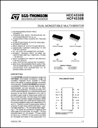 datasheet for HCF4538B by SGS-Thomson Microelectronics